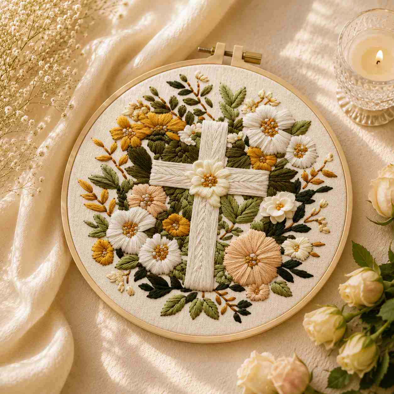 CraftHoop Sacred Nativity Embroidery Kits