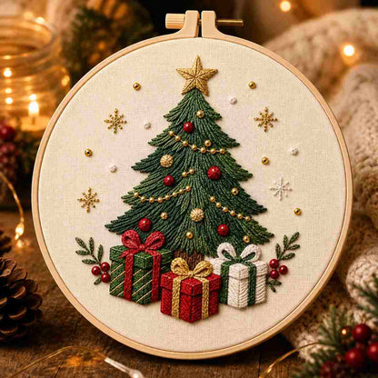 CraftHoop Christmas Treasures Embroidery Kit