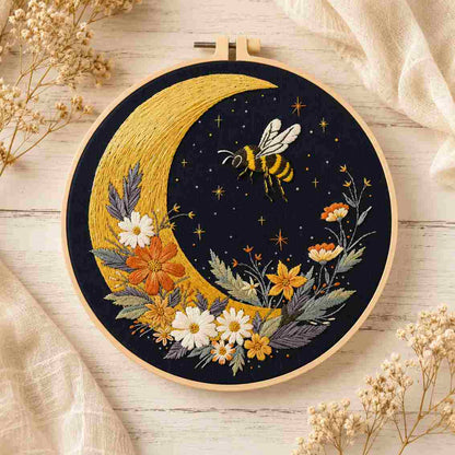 CraftHoop Moonlight Bugs Embroidery Kit