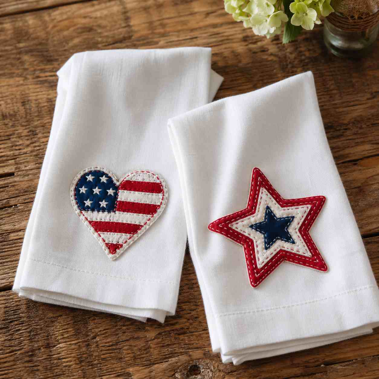 CraftHoop 36PCS USA Independence Iron-On Patch Set