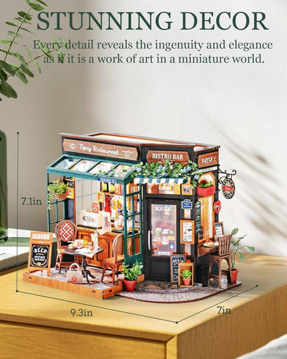 3D Miniature Bistro Restaurant Kit