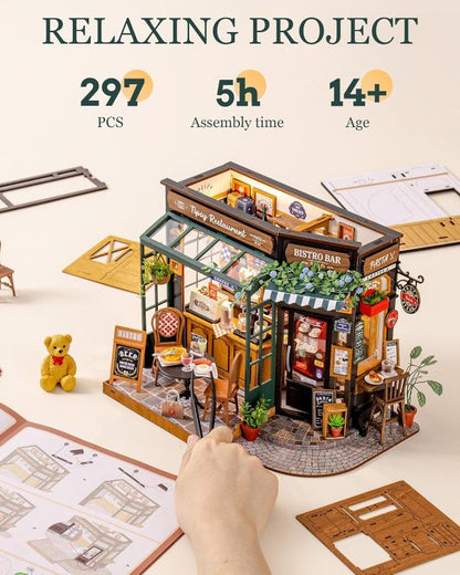 3D Miniature Bistro Restaurant Kit