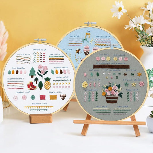 CraftHoop Learn-to-Stitch Embroidery Kit