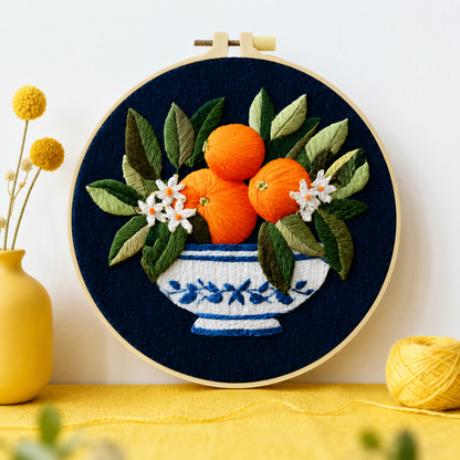 CraftHoop Summer Fruits Embroidery Kit