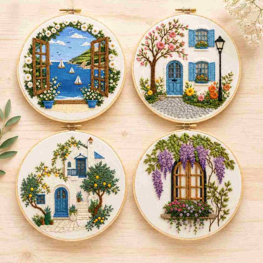 CraftHoop Italian Riviera Embroidery Kits