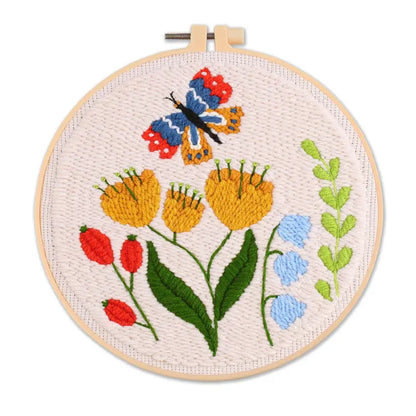 CraftHoop Songbird & Blossoms Punch Needle Kit