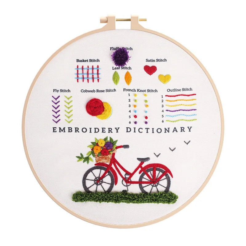 CraftHoop 3-Piece Embroidery Dictionary for Kids & Beginners