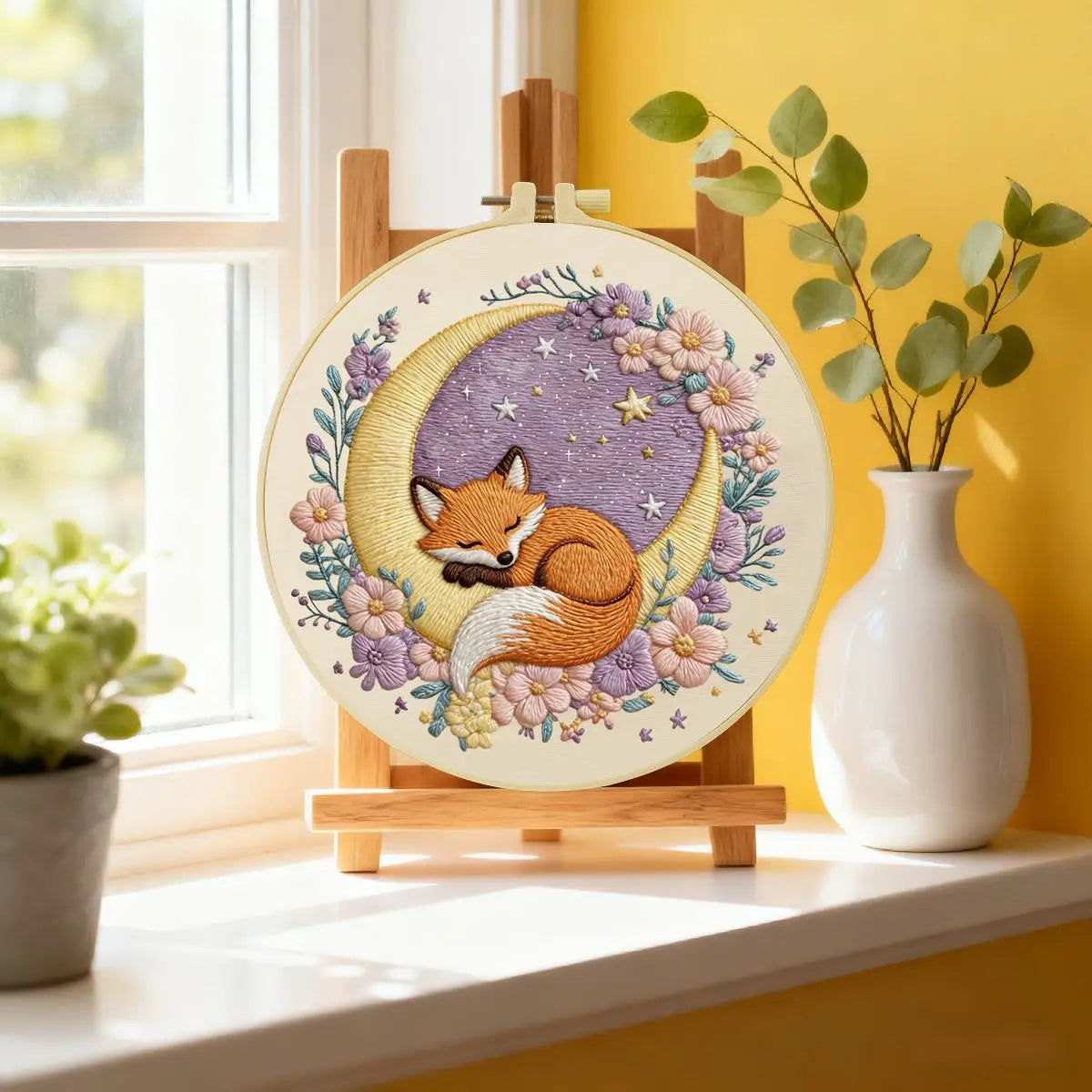 CraftHoop Fox Seasons Embroidery Kit