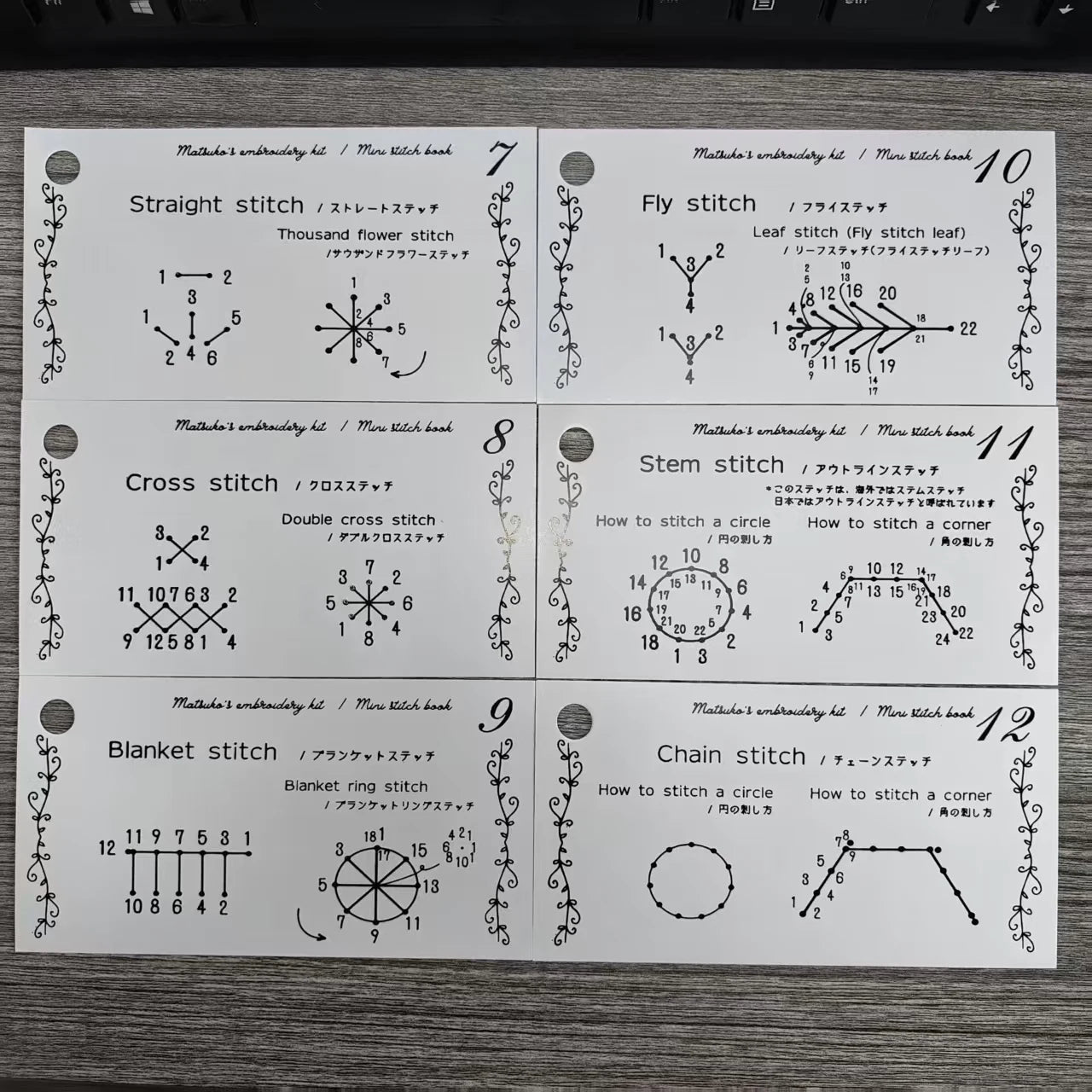 CraftHoop Japanese-Inspired Stitch Book & Learning Practice Set