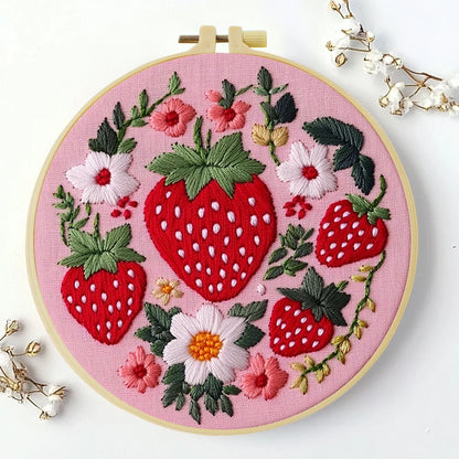 CraftHoop Summer Fruits Embroidery Kit