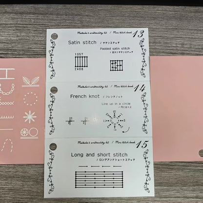 CraftHoop Japanese-Inspired Stitch Book & Learning Practice Set