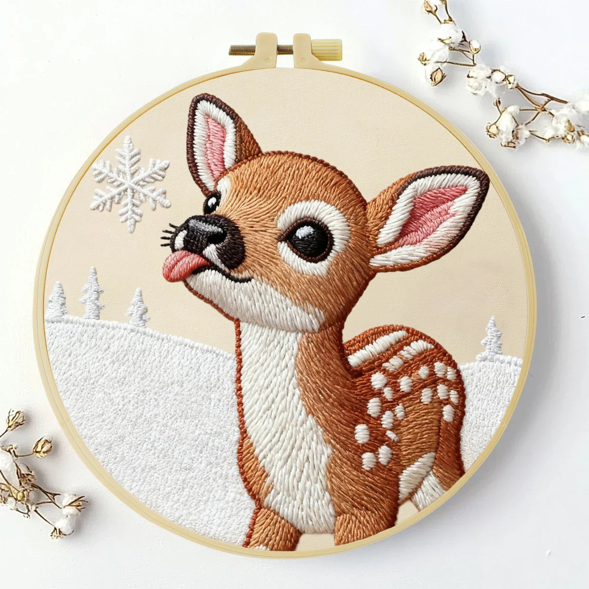 CraftHoop Deer Harmony Embroidery Kit