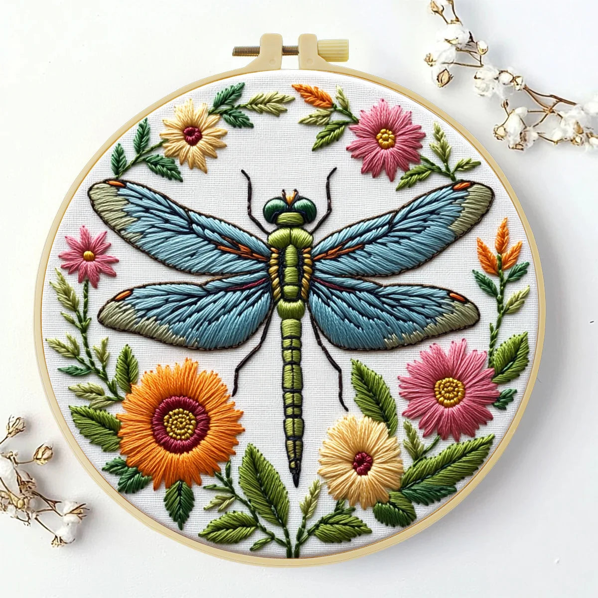 CraftHoop Dragonfly Meadow Embroidery Kit