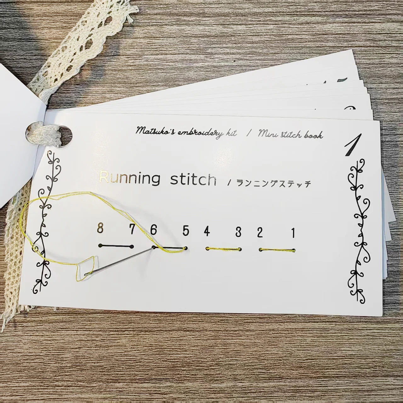 CraftHoop Japanese-Inspired Stitch Book & Learning Practice Set