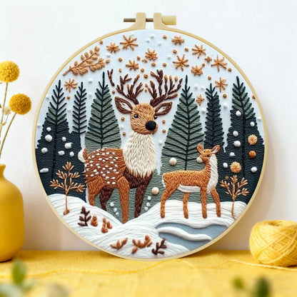 CraftHoop Deer Harmony Embroidery Kit