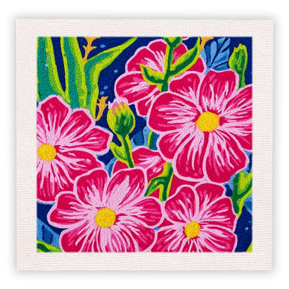CraftHoop Colorful Bloom Punch Needle Kit