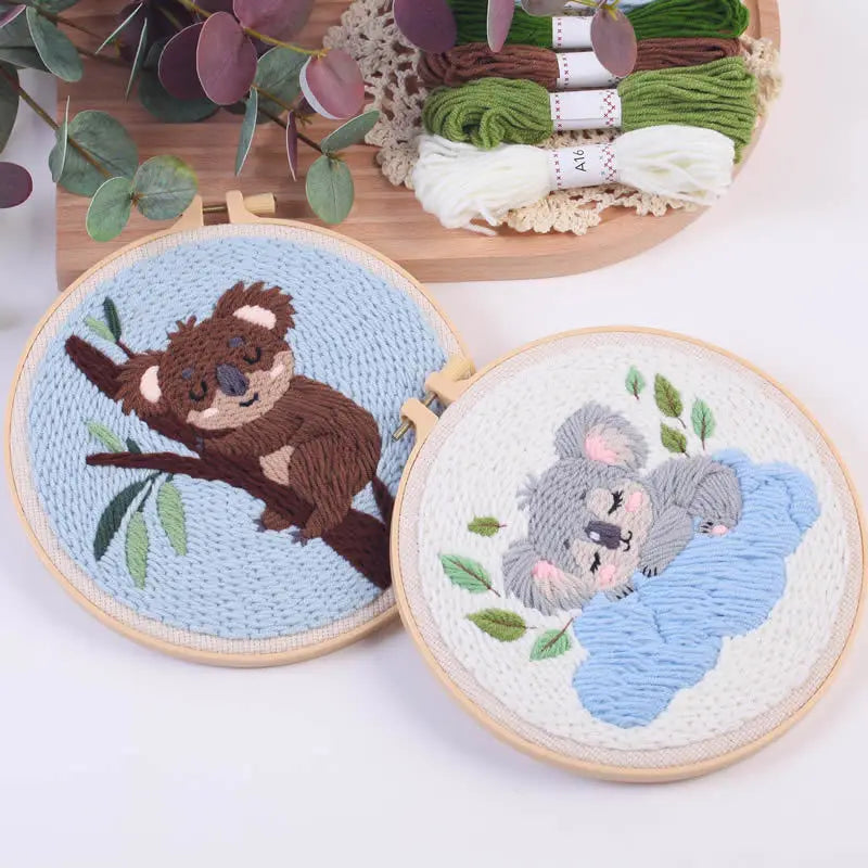 CraftHoop Cozy Koalas Punch Needle Kit