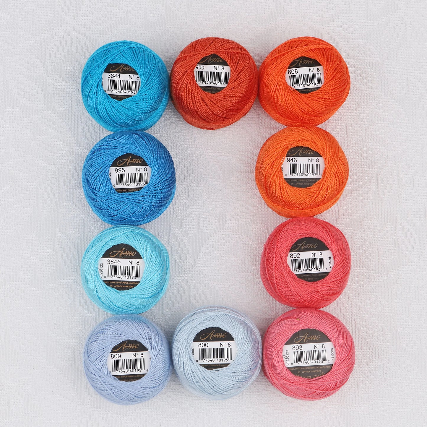 CraftHoop Egyptian Cotton Crochet & Embroidery Thread – 10 Pack