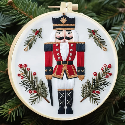 CraftHoop Christmas Nutcracker Embroidery Kit