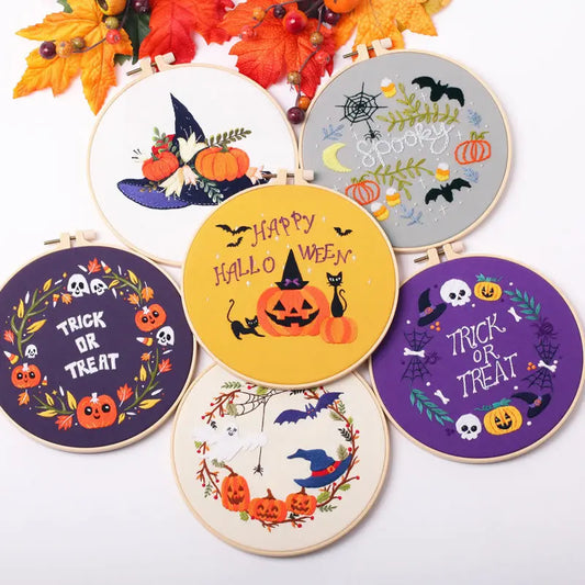 CraftHoop Halloween Spirit Embroidery Kit
