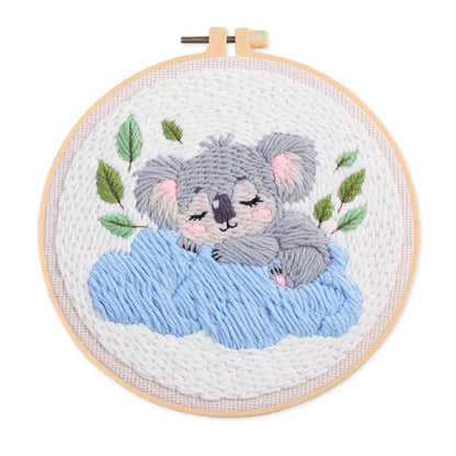 CraftHoop Cozy Koalas Punch Needle Kit