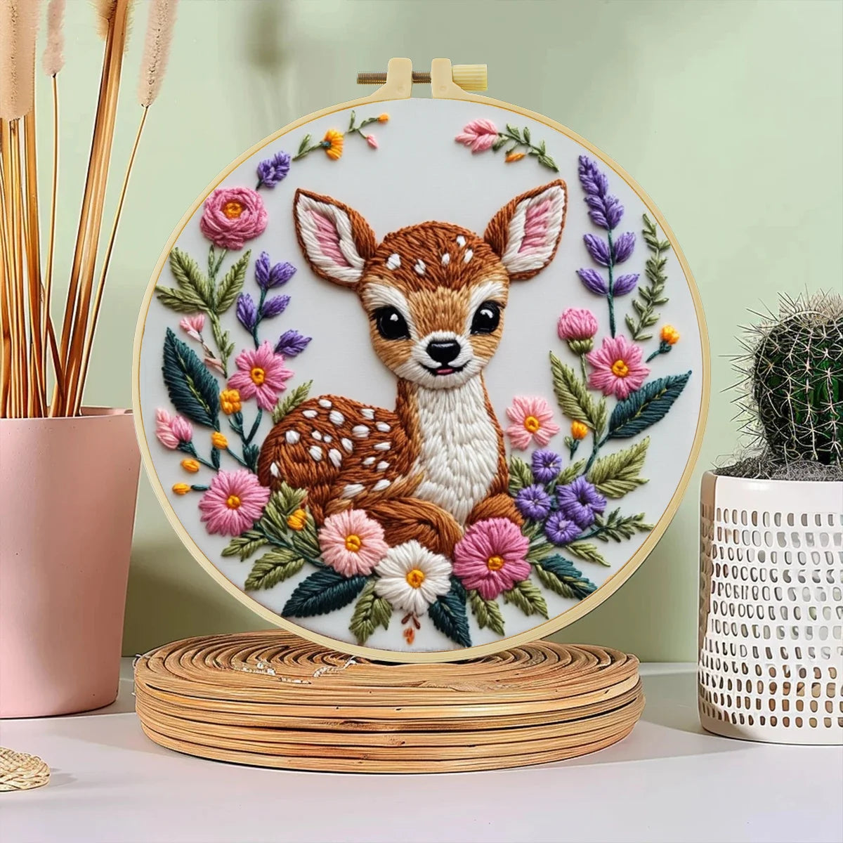 CraftHoop Deer Harmony Embroidery Kit