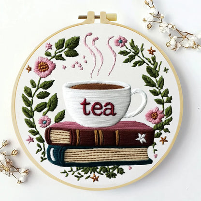 CraftHoop Cozy Books Embroidery Kits