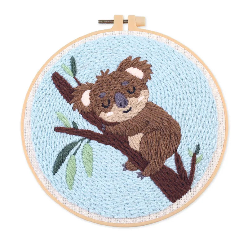 CraftHoop Cozy Koalas Punch Needle Kit