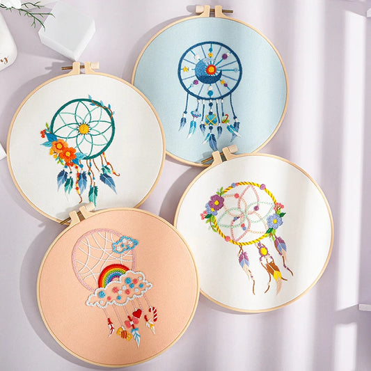 CraftHoop Boho Dreamcatcher Embroidery Kit