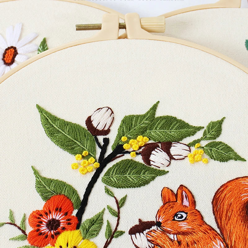 CraftHoop Animal Adventures Embroidery Kit