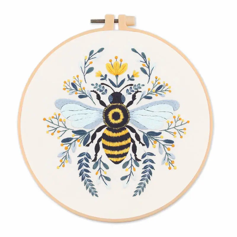 CraftHoop Bloom & Bee Embroidery Kit