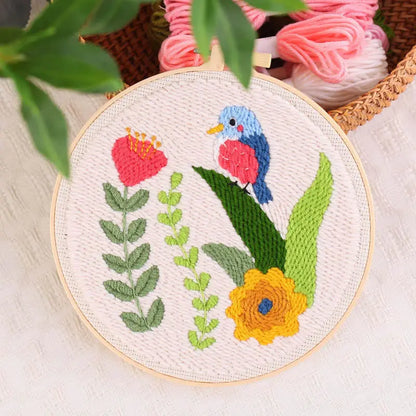 CraftHoop Songbird & Blossoms Punch Needle Kit