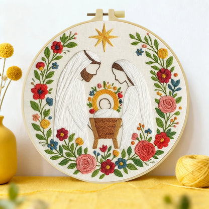 CraftHoop Sacred Nativity Embroidery Kits