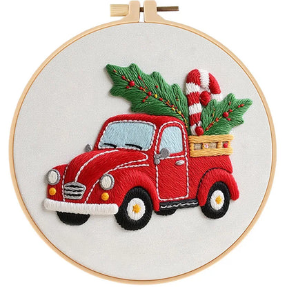 CraftHoop 3-Set Winter Joy Embroidery Kit