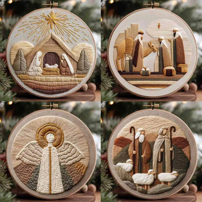 CraftHoop Silent Night Embroidery Kit