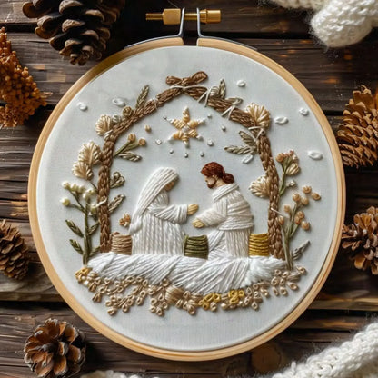CraftHoop Silent Night Embroidery Kit
