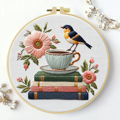 CraftHoop Cozy Books Embroidery Kits