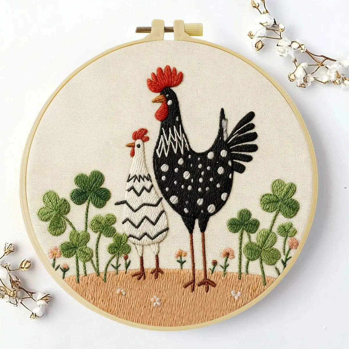 CraftHoop Happy Hens Embroidery Kit