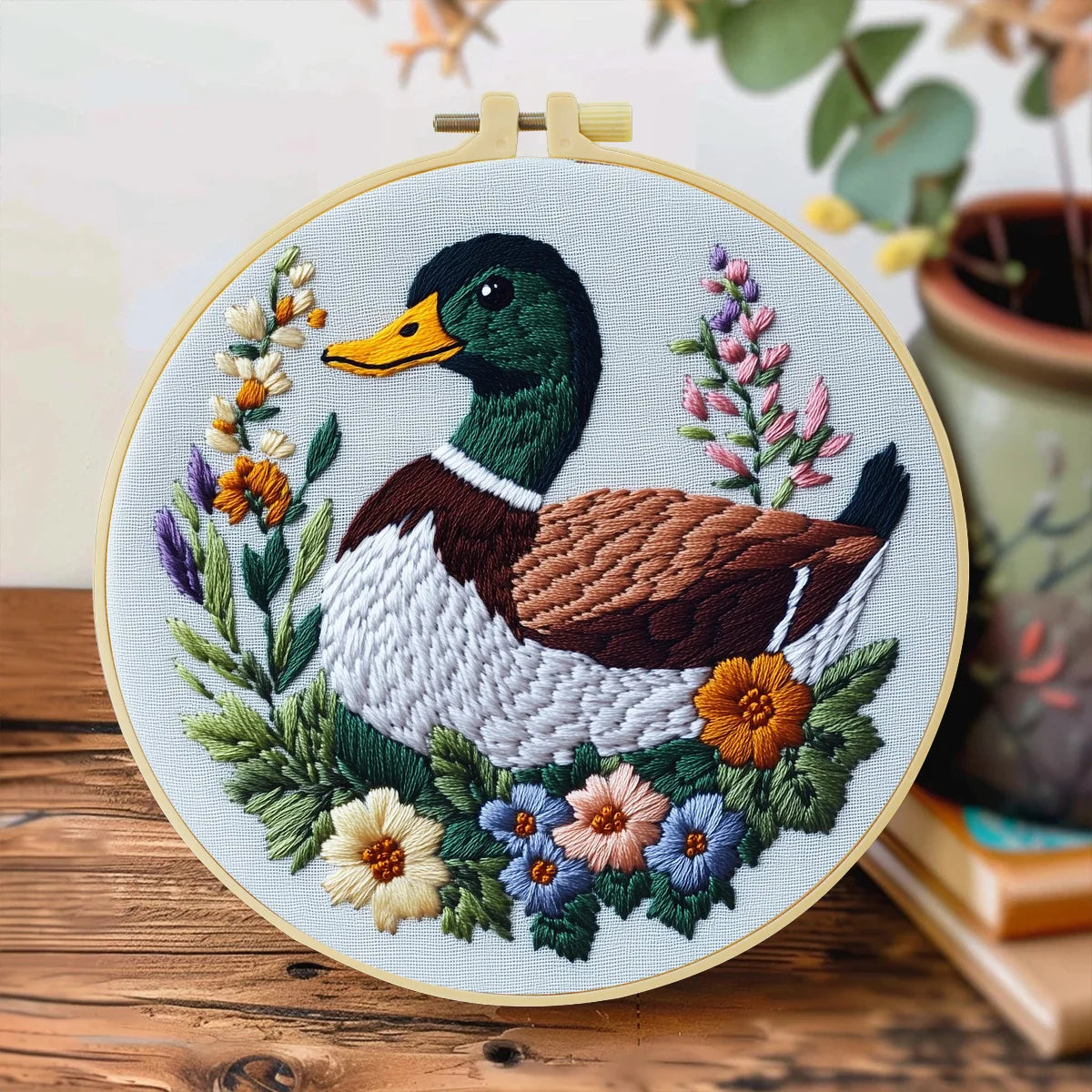 CraftHoop Peaceful Duck Embroidery Kit