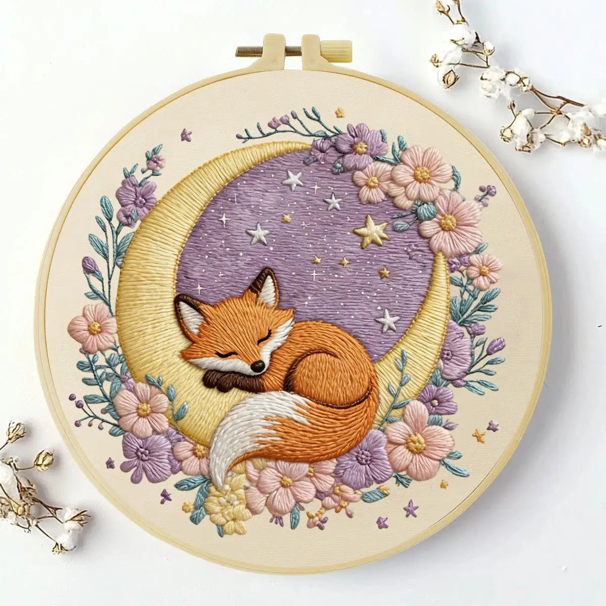 CraftHoop Fox Seasons Embroidery Kit