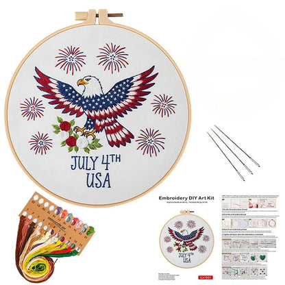 CraftHoop USA 250 Independence Day Embroidery Kits