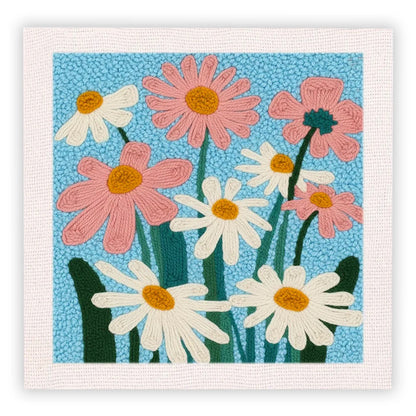 CraftHoop Colorful Bloom Punch Needle Kit