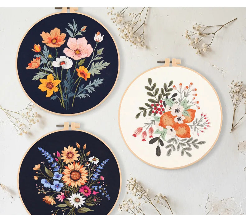 CraftHoop Bloom & Bee Embroidery Kit