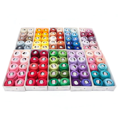 CraftHoop Egyptian Cotton Crochet & Embroidery Thread – 10 Pack