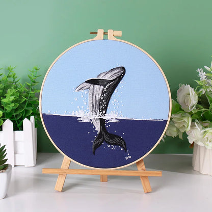 CraftHoop Marine Life Embroidery Kit