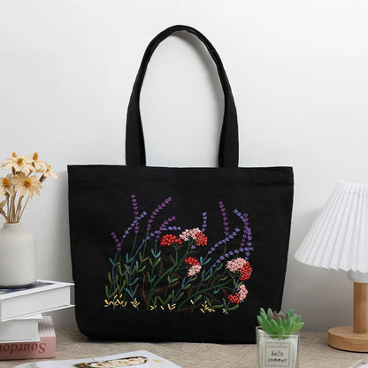 CraftHoop DIY Embroidery Tote Bag Kit