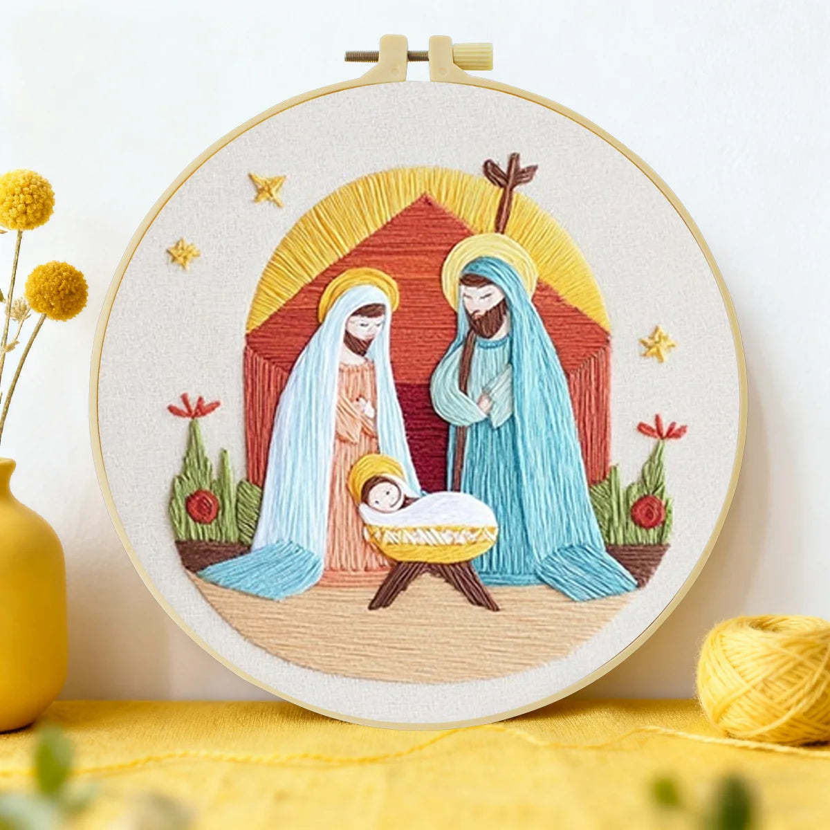 CraftHoop Sacred Nativity Embroidery Kits