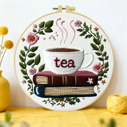 CraftHoop Cozy Books Embroidery Kits