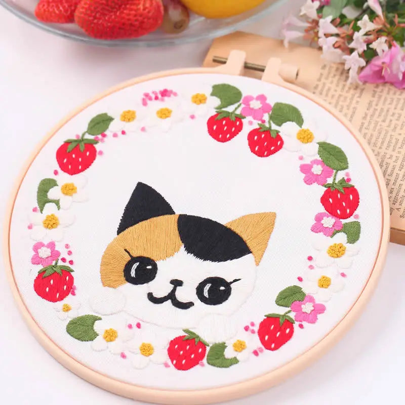 CraftHoop Purrfect Cats Embroidery Kit