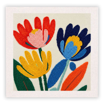CraftHoop Colorful Bloom Punch Needle Kit